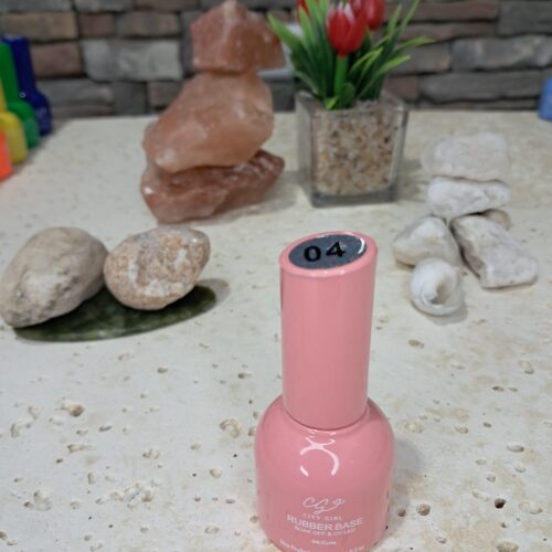 RUBBER BASE SOAK-OFF UV/LED #04 - 15ML CITY GIRL