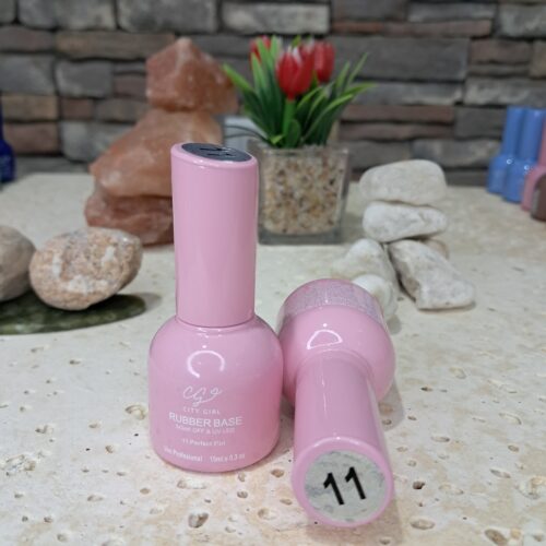 RUBBER BASE SOAK-OFF UV/LED #11 - 15ML CITY GIRL