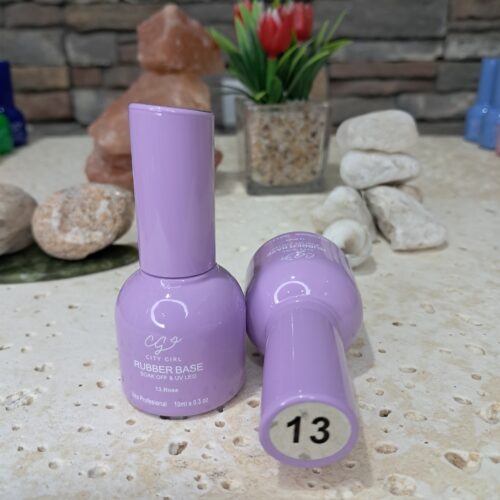 RUBBER BASE SOAK-OFF UV/LED #13 - 15ML CITY GIRL