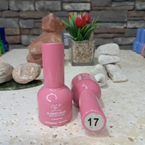 RUBBER BASE SOAK-OFF UV/LED #17 - 15ML CITY GIRL