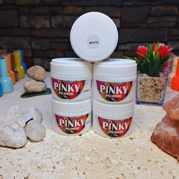 POLIMERO PINKY  WHITE 20 ML  PINKY