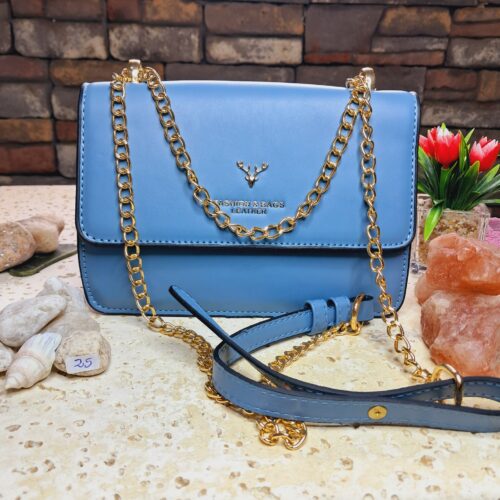 CARTERA CUADRADA COLOR TURQUESA # 25 FASHION & BAGS