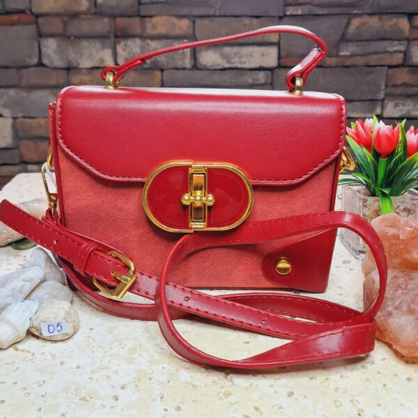 CARTERA CUADRADA COLOR  BORDO # 05 SAKALI
