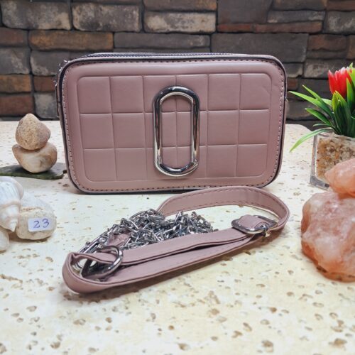 CARTERA CUADRADA SALMON OSCURO # 21