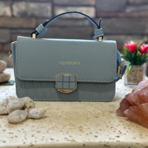 CARTERA CUADRADA COLOR CELESTE # 28 SAKALI
