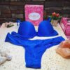 LENCERIA CONJUNTO LESS AZUL 2055 TALLE 90 FAIRUZ