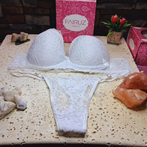 LENCERIA CONJUNTO LESS BLANCO 2030 TALLE 100 FAIRUZ
