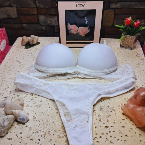LENCERIA CONJUNTO BLANCO 5280 TALLE 85 LODY