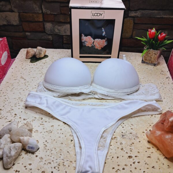 LENCERIA CONJUNTO BLANCO 5280 TALLE 85 LODY