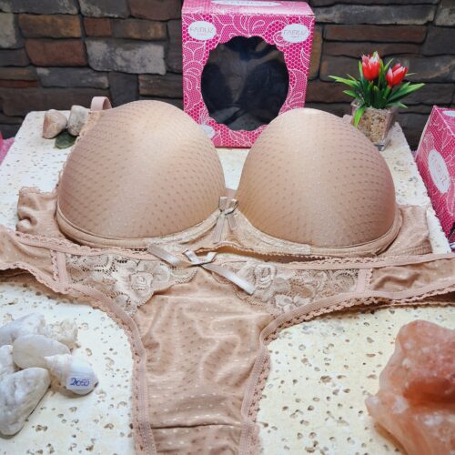 LENCERIA CONJUNTO LESS ALMENDRA 2055 TALLE 110 FAIRUZ