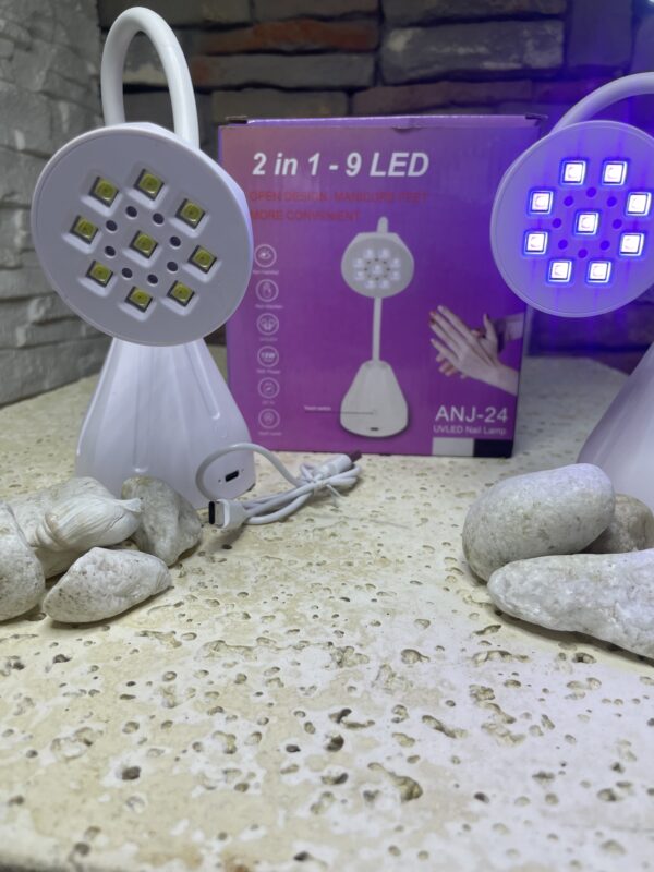 IMG_1082 LAMPARA PARA SOFT GEL BLANCA -ANJ 24 2 EN 1 -9 LED