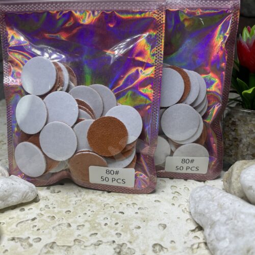 DISCOS PARA PEDICURIA #80 50PCS