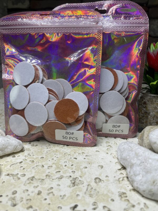 DISCOS PARA PEDICURIA #80 50PCS