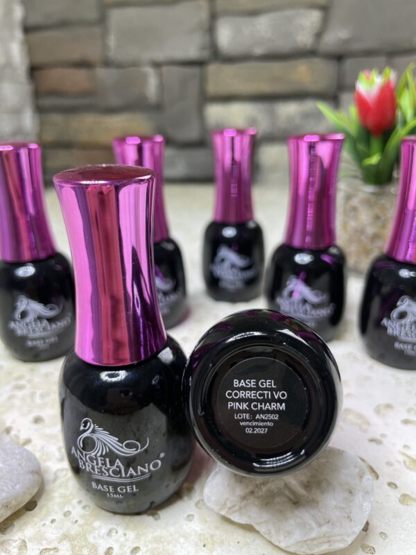 BASE GEL CORRECTIVO PINK CHARM 15ML ANGELA BRESCIANO