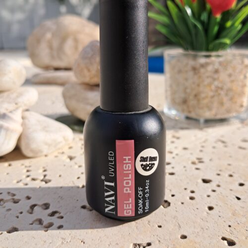 GEL POLISH SOACK - OFF 10ML SHELL HUEVO  BLANCO CON PUNTOS NEGROS NAVI