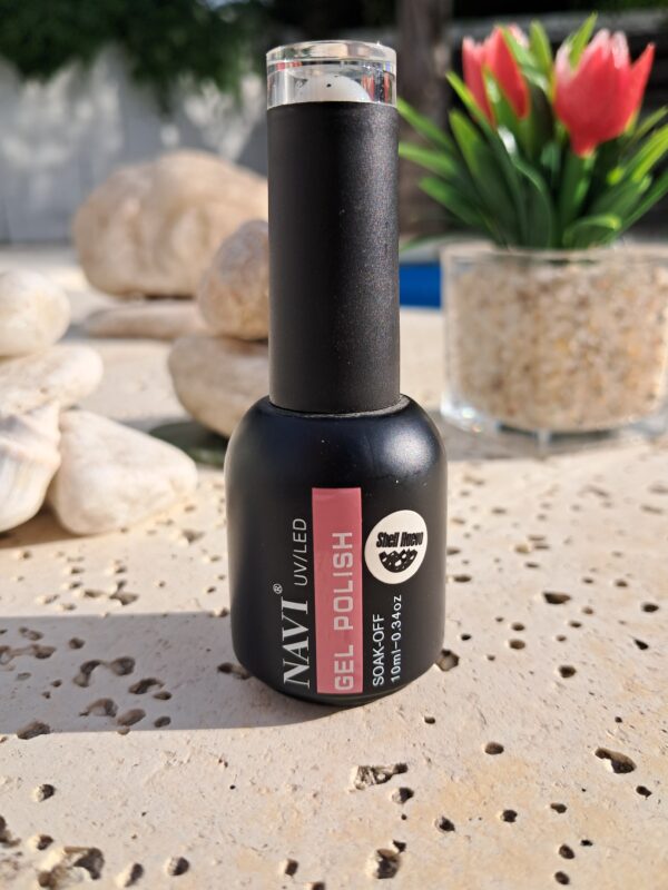 GEL POLISH SOACK - OFF 10ML SHELL HUEVO  BLANCO CON PUNTOS NEGROS NAVI